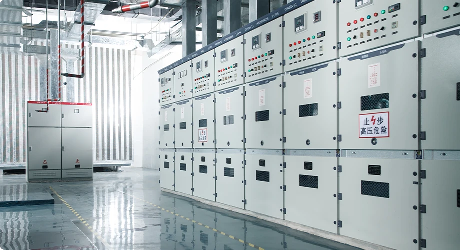 Industrial electrical control room