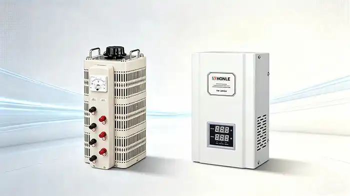 Comparison overview of relay type vs servo motor automatic voltage regulator for industrial and commercial use